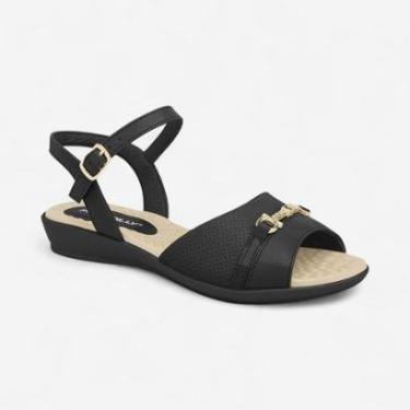 Imagem de Sandália Rasteira Piccadilly Preta-Feminino