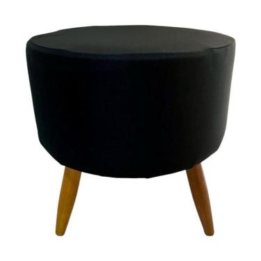 Imagem de Capa Para Puff Redondo Pé Palito Malha Com Elástico 1 Peça