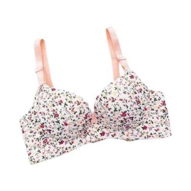 Imagem de Sutiã Sem Costura Com Estampa Floral Para Mulheres, Lingerie Sexy De P