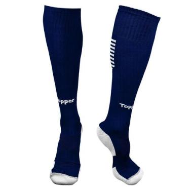 Imagem de Meião Topper Boleiro Futebol Marinho 39-44 Conforto