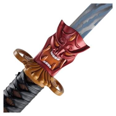 Imagem de Katana Oni Skin Do Jogo Valorant Preto Em Aço Pintado - Tenda Medieval