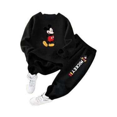 Imagem de Conjunto De Moletom E Calça Com Estampa Disney Mickey Para Meninos, Pr