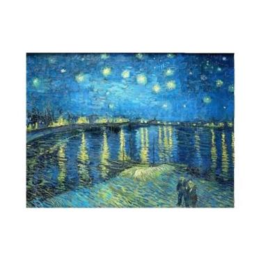 Imagem de Kit De Pintura Em Diamante 5D Noite Estrelada De Van Gogh, Bordado Em 