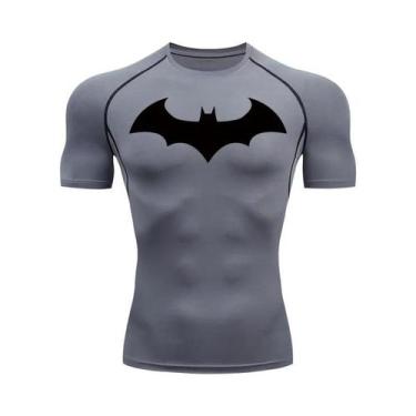 Imagem de Camiseta Masculina De Compressão Com Estampa De Morcego, Secagem Rápid