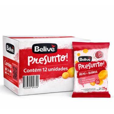 Imagem de Kit 12 Salgadinho Belive S/ Gluten Sabor Presunto 25G