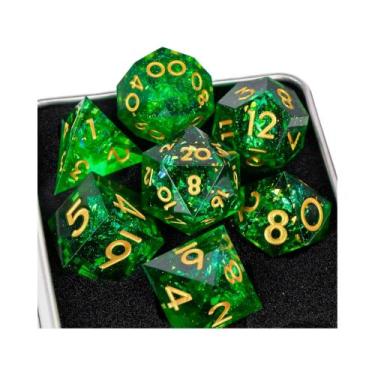 Imagem de Conjunto De Dados De Resina Dungeons And Dragons Com Bordas Afiadas Po