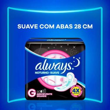 Imagem de Absorvente Noturno Always Noites Tranquilas c/ Abas 48un.