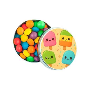 Imagem de Kit 30 Latinhas Lembrancinhas Picolés Cor: Prateado - Gil Festa Kids D