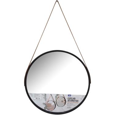 Imagem de ESPELHO ADNET 45CM PTO/MARROM FWB