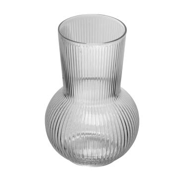 Imagem de Vaso Wolff Lines 17cm Vidro Transparente Contemporâneo