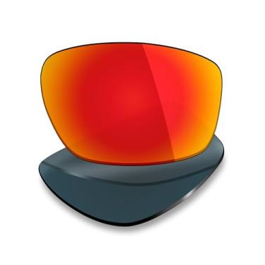 Imagem de Mryok Lentes de substituição para Oakley Siphon – Opções, Polarizado - Vermelho fogo, One Size