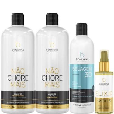 Imagem de Borabella Kit Não Chore 2x1L + Selagem 350ml + Elixir