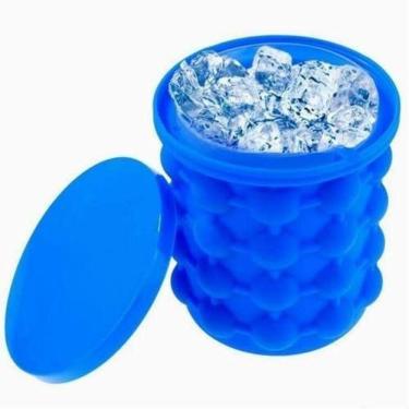 Imagem de Mini Balde Forma De Gelo Em Silicone Ice Design Compacto E Inovador