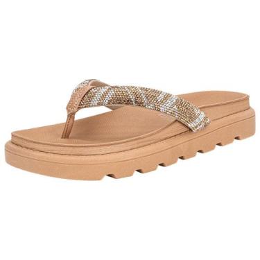 Imagem de Tamanco feminino flat vizzano 6459138, Salmão, 37