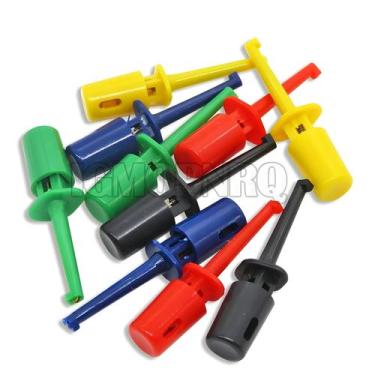 Imagem de Conjunto De 10 Peças De Clips De Teste Redondos Grandes Para Eletrônic