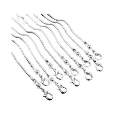 Imagem de Colar De Corrente Serpente Em Prata Esterlina 2MM 16-30 Polegadas 1/5/