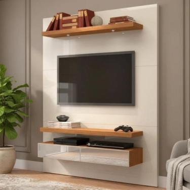 Imagem de Painel para TV até 55 Polegadas com LED MDF 140cmx180cm . Espelho 2 Ga