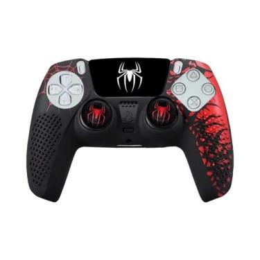 Imagem de Capa De Silicone Antiderrapante Para Controle PS5 Com Grips Para Botõe