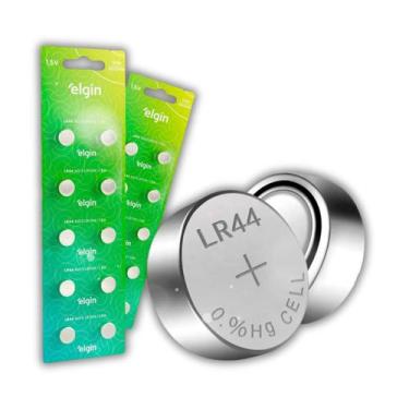 Imagem de Bateria Alcalina Lr44 Elgin Botão Cartela C/ 10 Unidades