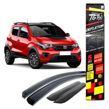 Imagem de Calha De Chuva Defletor Mobi 2016/2021 4 Portas - Tgpoli(24.022) - TG.