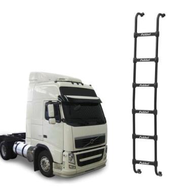 Imagem de Escada Volvo Fh/Nh Globetrotter Cabine Alta Até 2014 Preto - Fabbof
