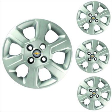 Imagem de Jogo Calota Aro 15 Montana 2011 à 2020 Chevrolet GM + Emblema Resinado