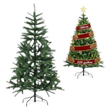 Imagem de Arvore De Natal Premium Cheia Pinheiro 180cm 320 Galhos - Kadê