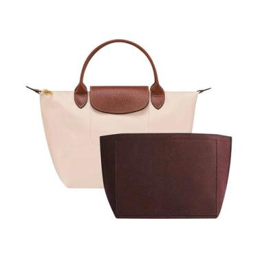 Imagem de Organizador De Bolsa Longchamp Em Feltro, Portátil, Para Maquiagem E V