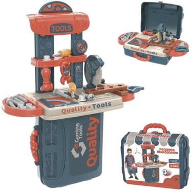 Imagem de Bancada De Ferramentas Infantil Didática Educativa Com Kit Ferramentas