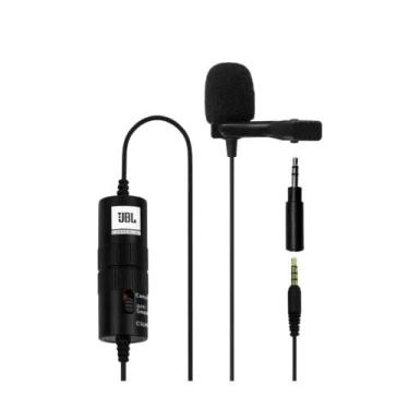 Imagem de Microfone de Lapela JBL CSLM20B a Bateria Para Youtube, Podcast, Insta