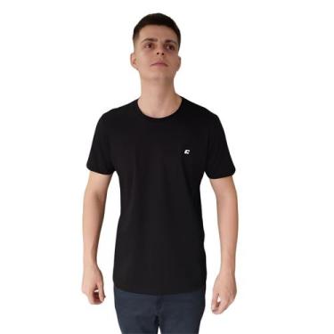 Imagem de Camiseta Masculina Slim Logo C Colcci, Preto, M