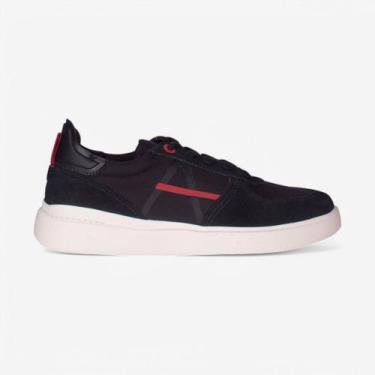 Imagem de Tênis Casual Aramis Journey Icon Square Masculino, Preto, Vermelho, 43