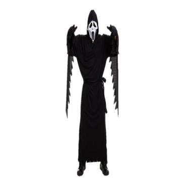 Imagem de Fantasia Pânico Morte Adulto Tunica Mascara Pânico Halloween - MC Pres