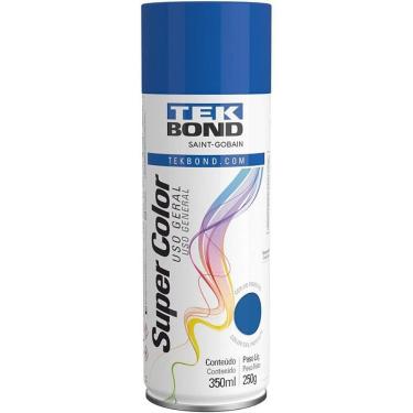 Imagem de Tinta Spray Azul 350ML-250g com Secagem Rápida e Acabamento Brilhante Tekbond