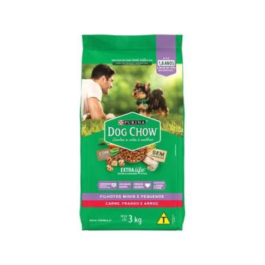 Imagem de Ração Premium para Cachorro Dog Chow ExtraLife - Filhote Carne Frango 