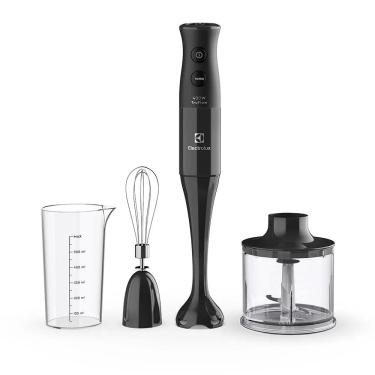 Imagem de Mixer 3 em 1 Electrolux EIB10 400W Preto Tecnologia TruFlow Copo 600ml Batedor Mini Processador