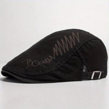 Imagem de Boina Ajustvel com Letras Bordadas Estilo Fashion - Aeo Acessórios, Pr