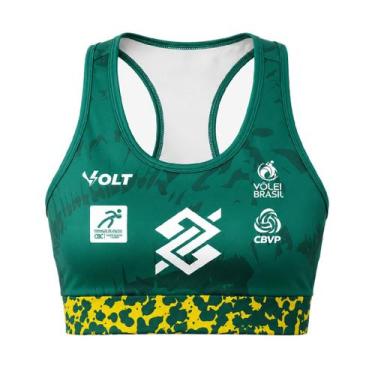 Imagem de Top Brasil Vôlei Praia Volt 2026 Jogo 3 Verde - Feminino Tamanho:PCor: