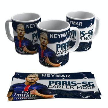 Imagem de Caneca Neymar Paris Saint German Psg Time Francês 325ml