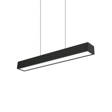 Imagem de Lustre Pendente Newline Sobrepor V 466 Led Bivolt Preto 3000K Luz Amarela