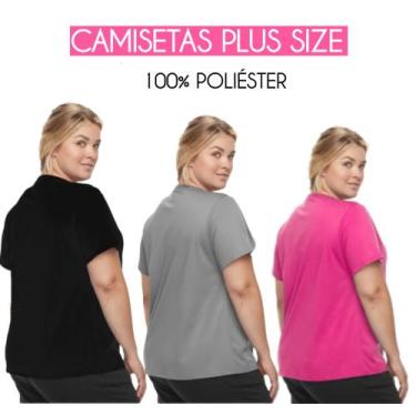Imagem de Camiseta Feminina Plus Size 100% Algodão Leve Esportiva - Wild