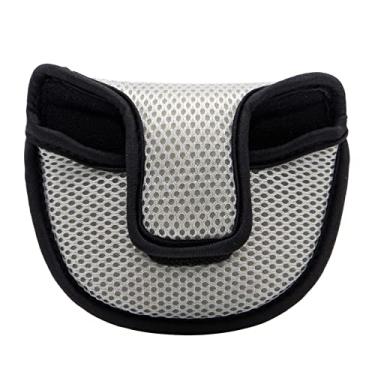 Imagem de Capa de taco de malha leve para taco de golfe Protetor de taco de taco de malha para Odyssey 2ball Scotty Cameron Futura Ping Taylormade (Cinza)