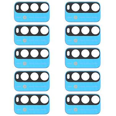 Imagem de HONGYAN Peças de substituição de telefone celular 10 PCS Lente da câmera traseira para Xiaomi Redmi Nota 9 4G M2010J19SC Acessórios telefônicos