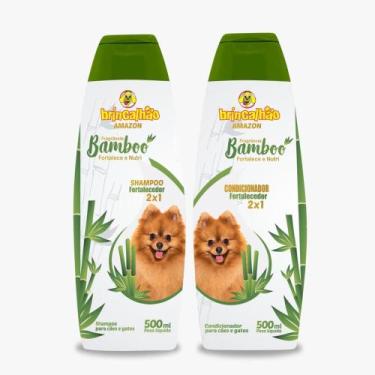 Imagem de Kit Fortalece E Nutri Shampoo E Condicionador Bamboo Melancia - Brinca