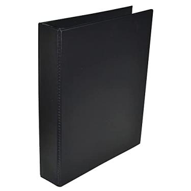 Imagem de ACP Pasta Fichário Colegial Pvc 1/4 4 Argolas Preto - Acp