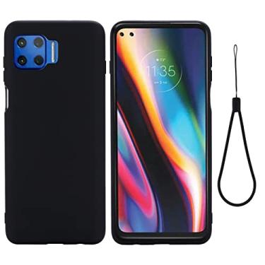 Imagem de For Motorola Moto G 5G Plus Solid Color Liquid Silicone Dropproof Full Coverage Protective Case