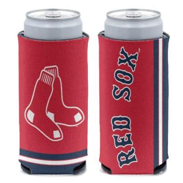 Imagem de WinCraft MLB Boston Red Sox Slim Can Cooler, cores do time, tamanho único