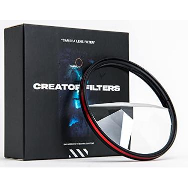 Imagem de Creator FX Filtro de lente prisma de vidro dividido | Filtro meio caleidoscópio para câmeras DSLR | Vidro rotativo de efeitos especiais | Filtro fractal para refratar várias imagens (serve para 82 mm,