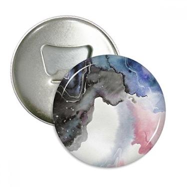 Imagem de Abridor de garrafas de tinta aquarela abstrata com ímã de geladeira emblema multifuncional