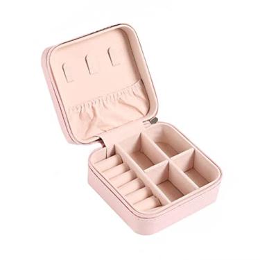 Imagem de Qudai Caixa de joias Caixa de armazenamento de joias Organizador de couro PU para colar Brinco Anéis Pulseira Ear Studs